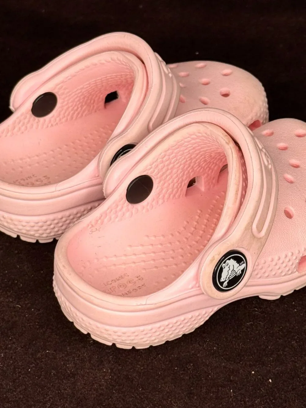 Crocs Classic Clogs Baby Toddler Pink Milk Slip On Sandals